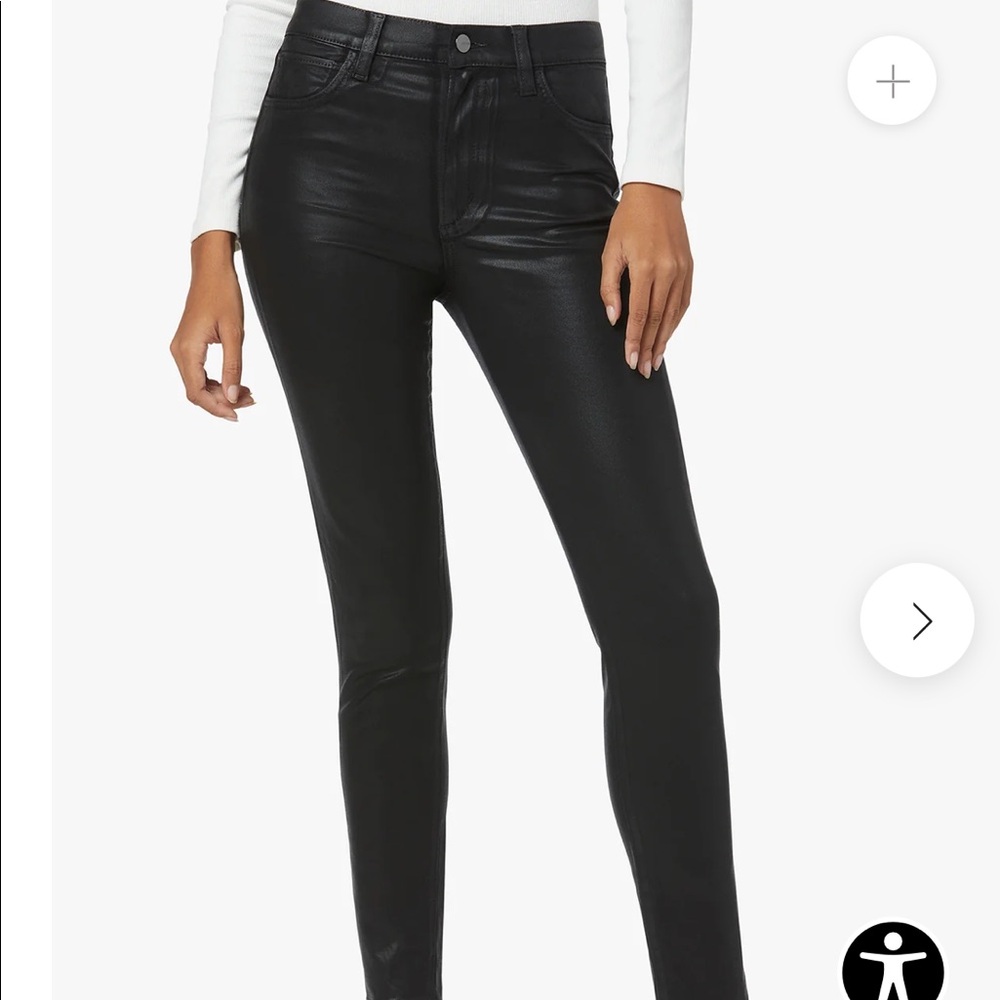 Joe’s Charlie High Rise Skinny Jean - Coated, Black
